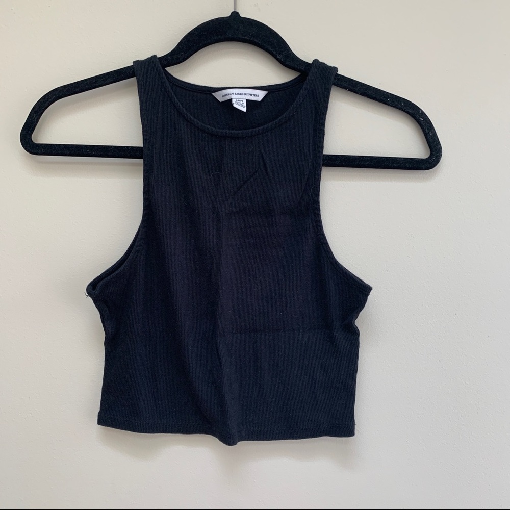 High neck crop top